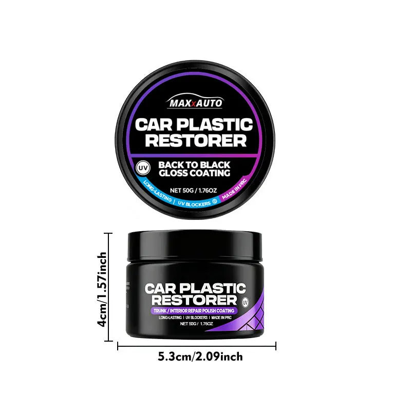 Car Plastic Restorer – Back to Black Renewal Coating