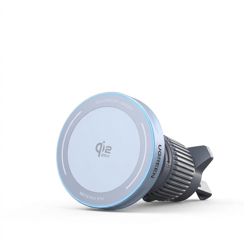 Universal Qi2 25W Magnetic Wireless Car Charger – MagSafe Mount