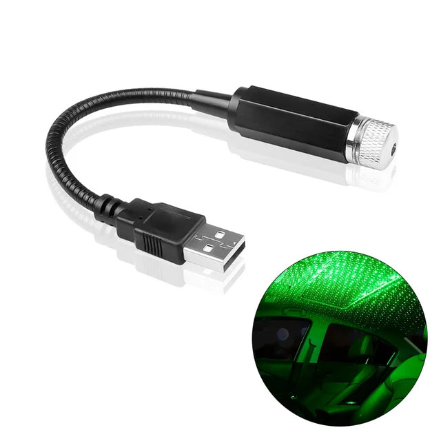 f30dream green LED car roof star light projector galaxy atmosphere ceiling lamp