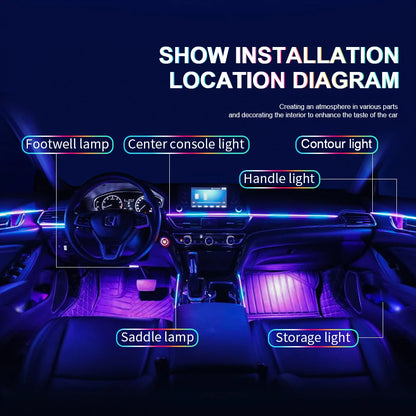 Universal Acrylic LED Ambient Lighting Kit – App Control RGB