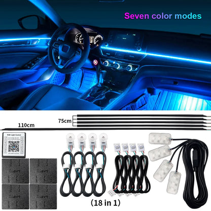Universal Acrylic LED Ambient Lighting Kit – App Control RGB
