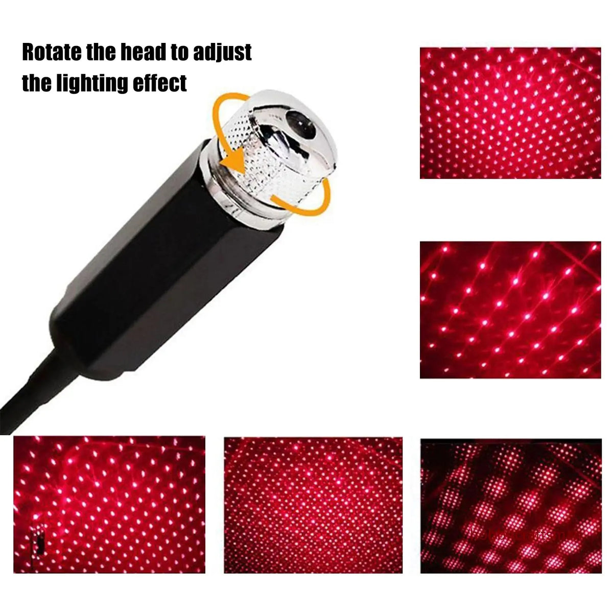 LED Car Roof Star Light Projector – Galaxy Atmosphere Ceiling Lamp