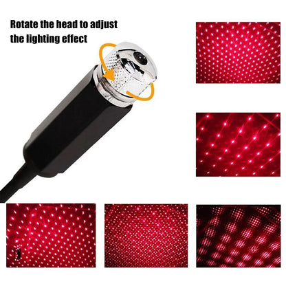 LED Car Roof Star Light Projector – Galaxy Atmosphere Ceiling Lamp