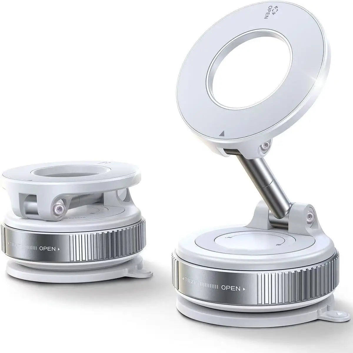 f30dream Classic White universal magnetic car phone 360° adjustable mount for modern car interiors
