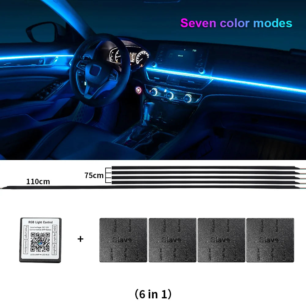 Universal Acrylic LED Ambient Lighting Kit – App Control RGB