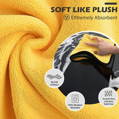 Microfiber Auto Detailing Towels – Ultra-Thick Drying Cloth