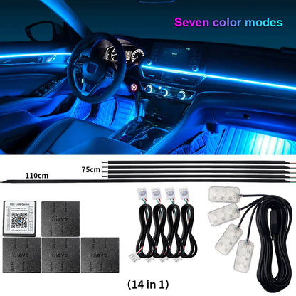 Universal Acrylic LED Ambient Lighting Kit – App Control RGB