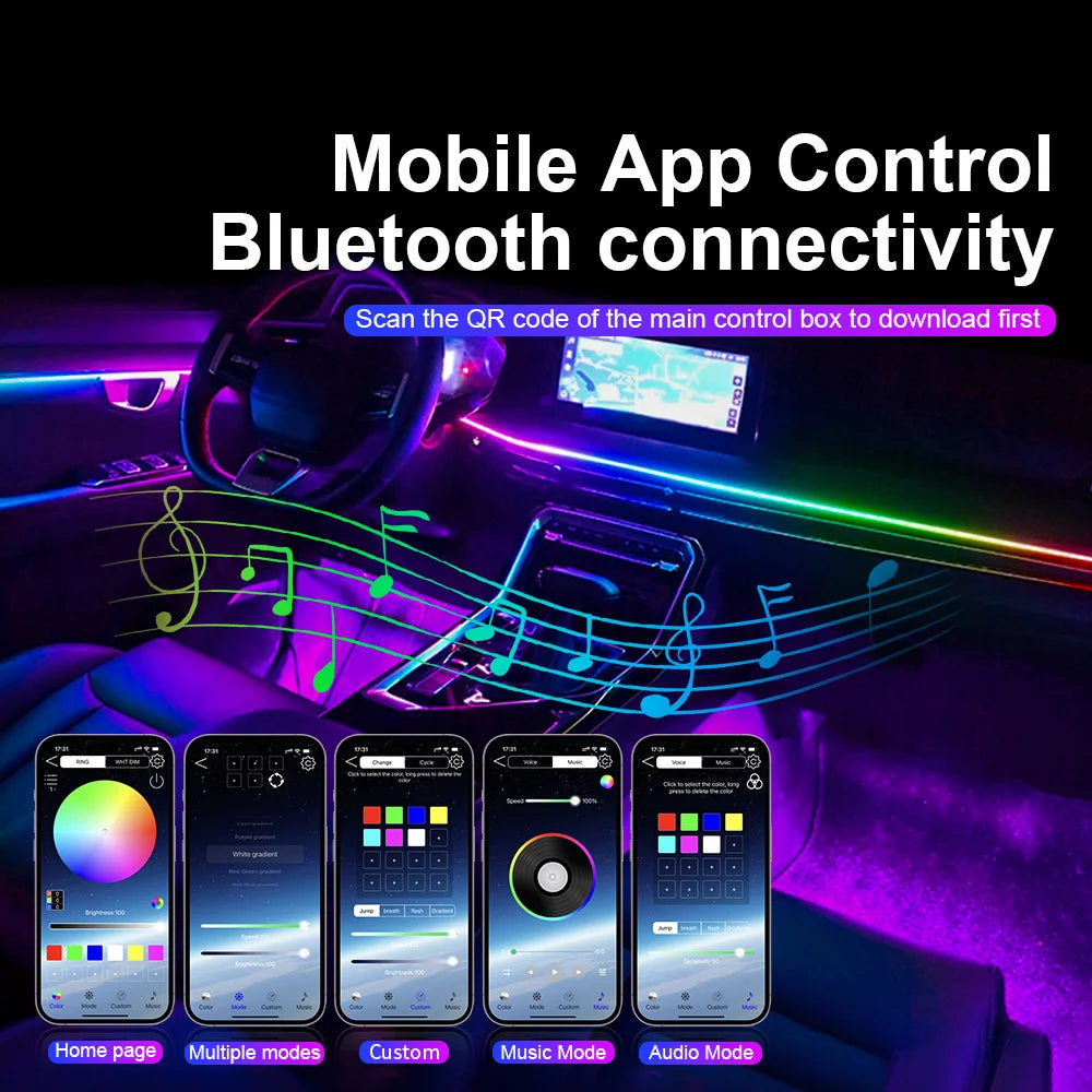 Universal Acrylic LED Ambient Lighting Kit – App Control RGB