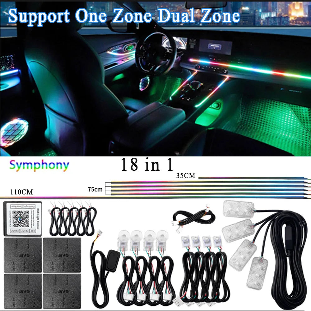 Universal Acrylic LED Ambient Lighting Kit – App Control RGB