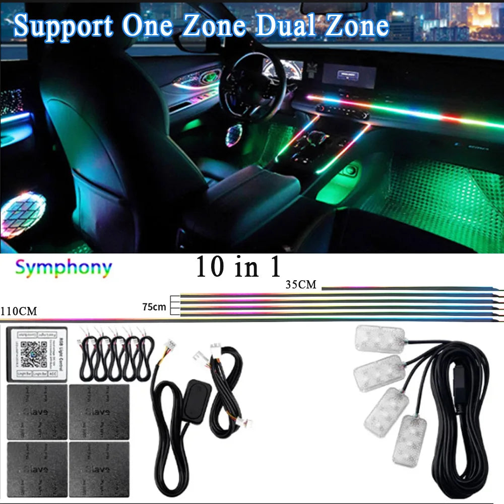 Universal Acrylic LED Ambient Lighting Kit – App Control RGB