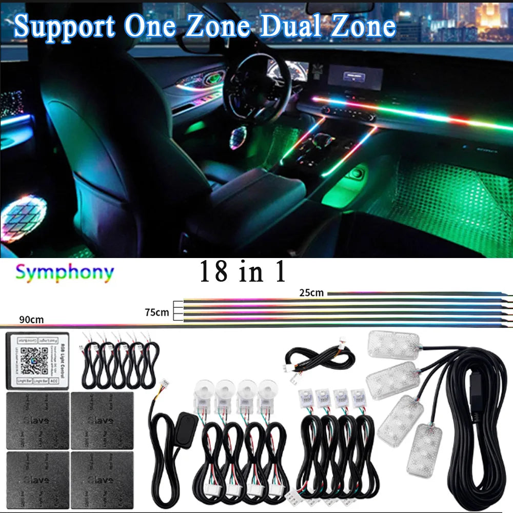 Universal Acrylic LED Ambient Lighting Kit – App Control RGB