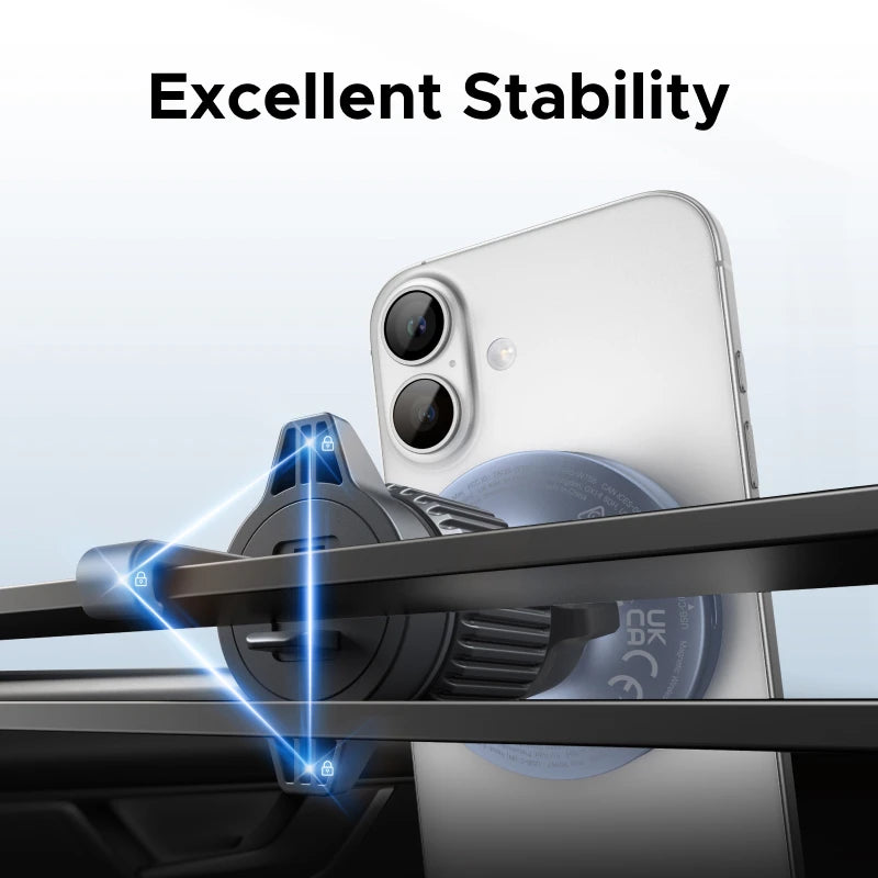 Universal Qi2 25W Magnetic Wireless Car Charger – MagSafe Mount
