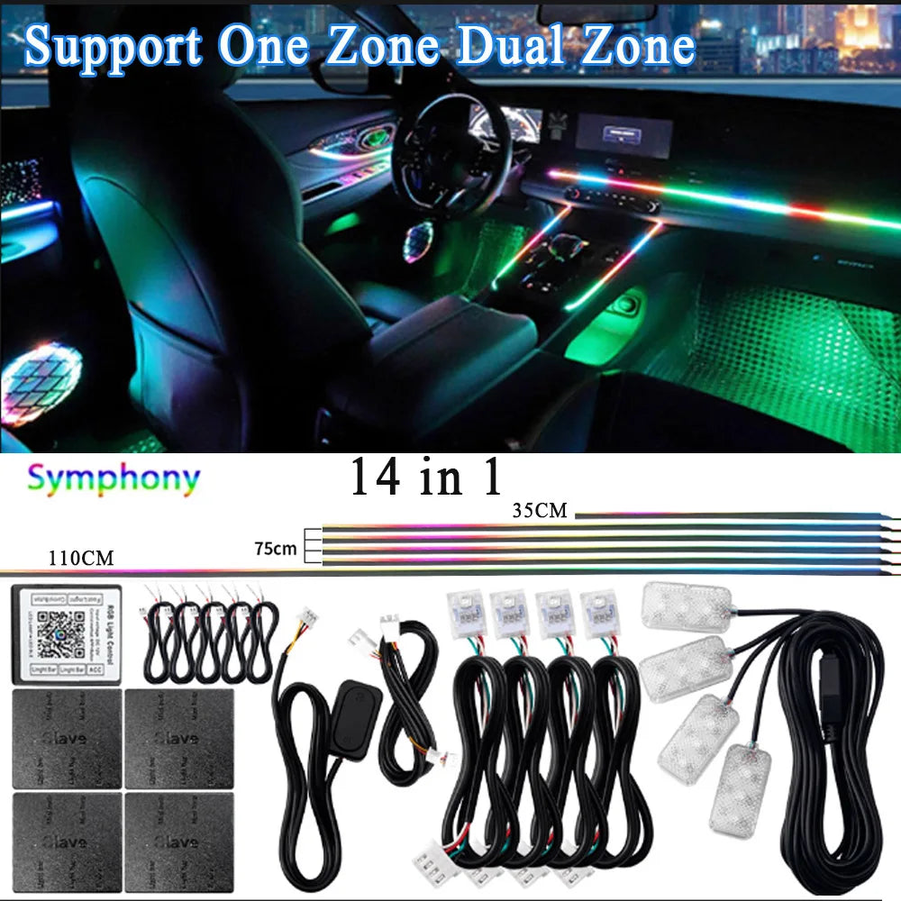 Universal Acrylic LED Ambient Lighting Kit – App Control RGB