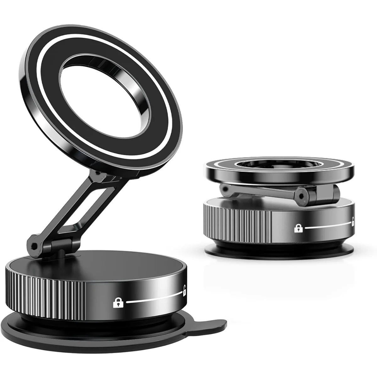 f30dream Stealth Minimalist Black foldable magnetic car phone mount 360° adjustable