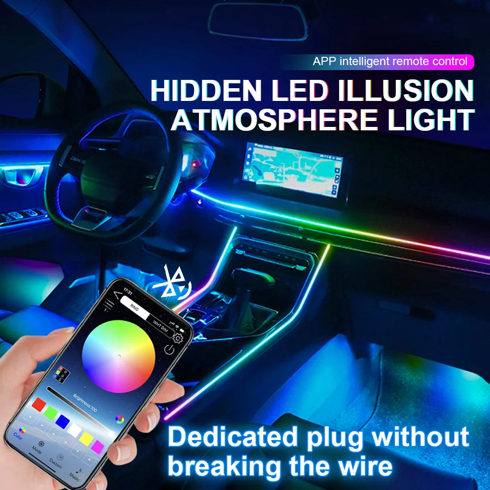 Universal Acrylic LED Ambient Lighting Kit – App Control RGB