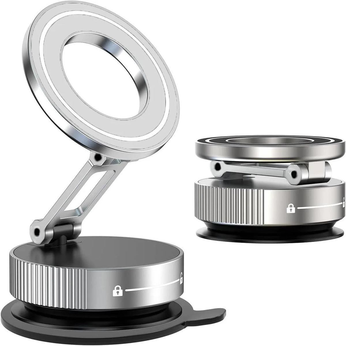 f30dream Stealth Minimalist White foldable magnetic car phone mount 360° adjustable