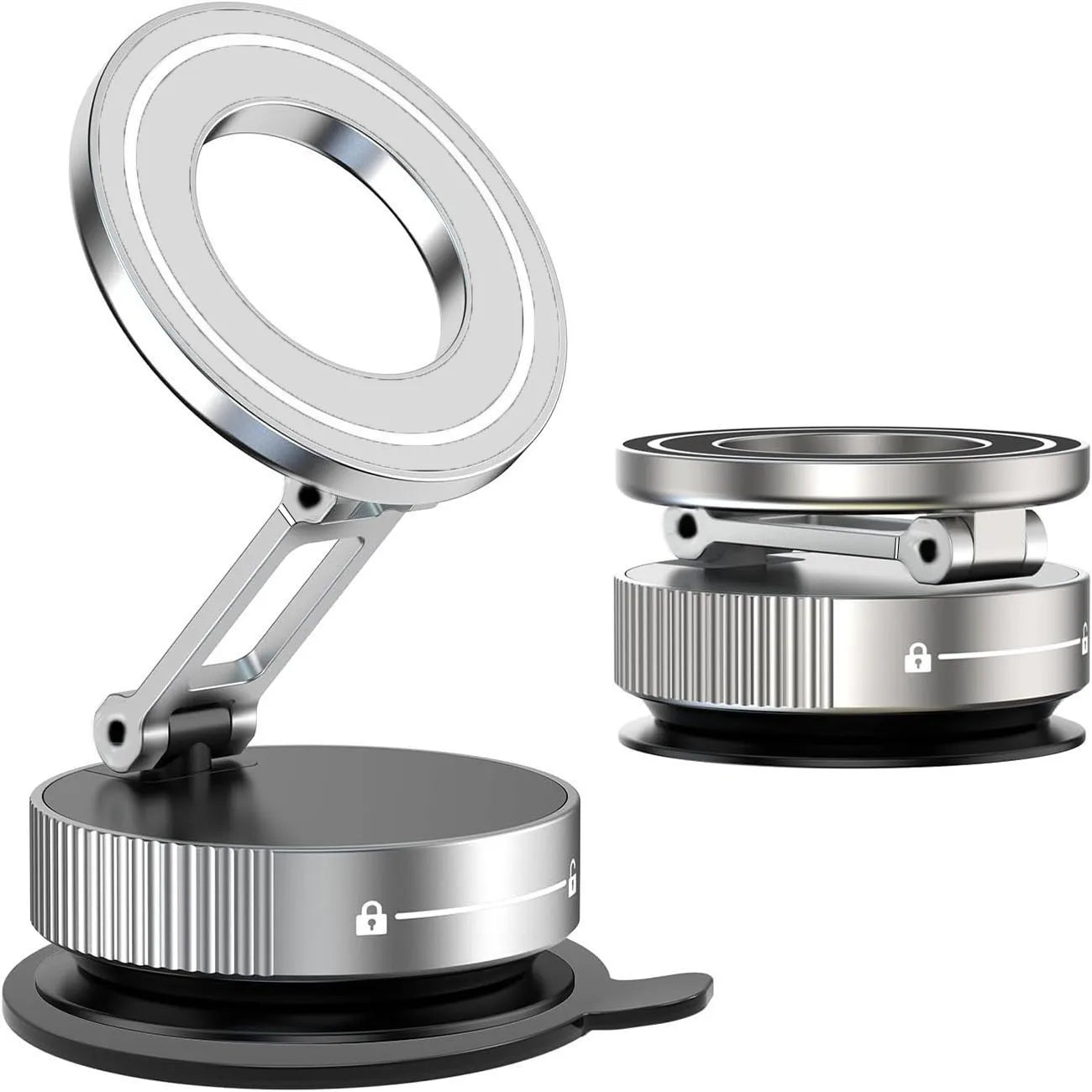 f30dream Stealth Minimalist White foldable magnetic car phone mount 360° adjustable
