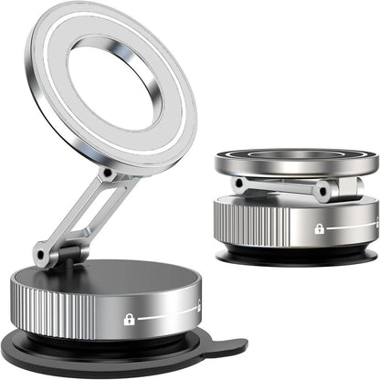 f30dream Stealth Minimalist White foldable magnetic car phone mount 360° adjustable