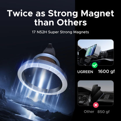 Universal Qi2 25W Magnetic Wireless Car Charger – MagSafe Mount