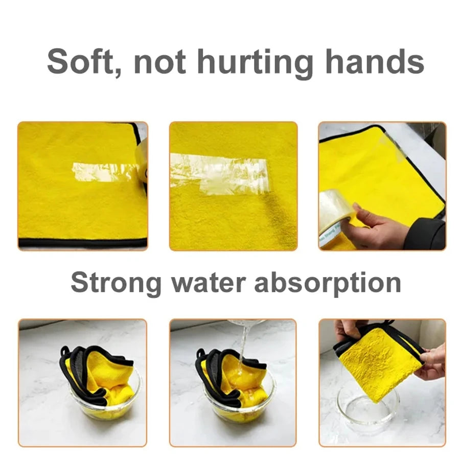 Microfiber Auto Detailing Towels – Ultra-Thick Drying Cloth