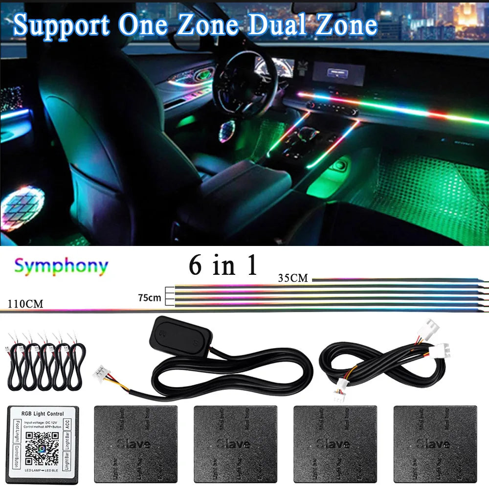Universal Acrylic LED Ambient Lighting Kit – App Control RGB