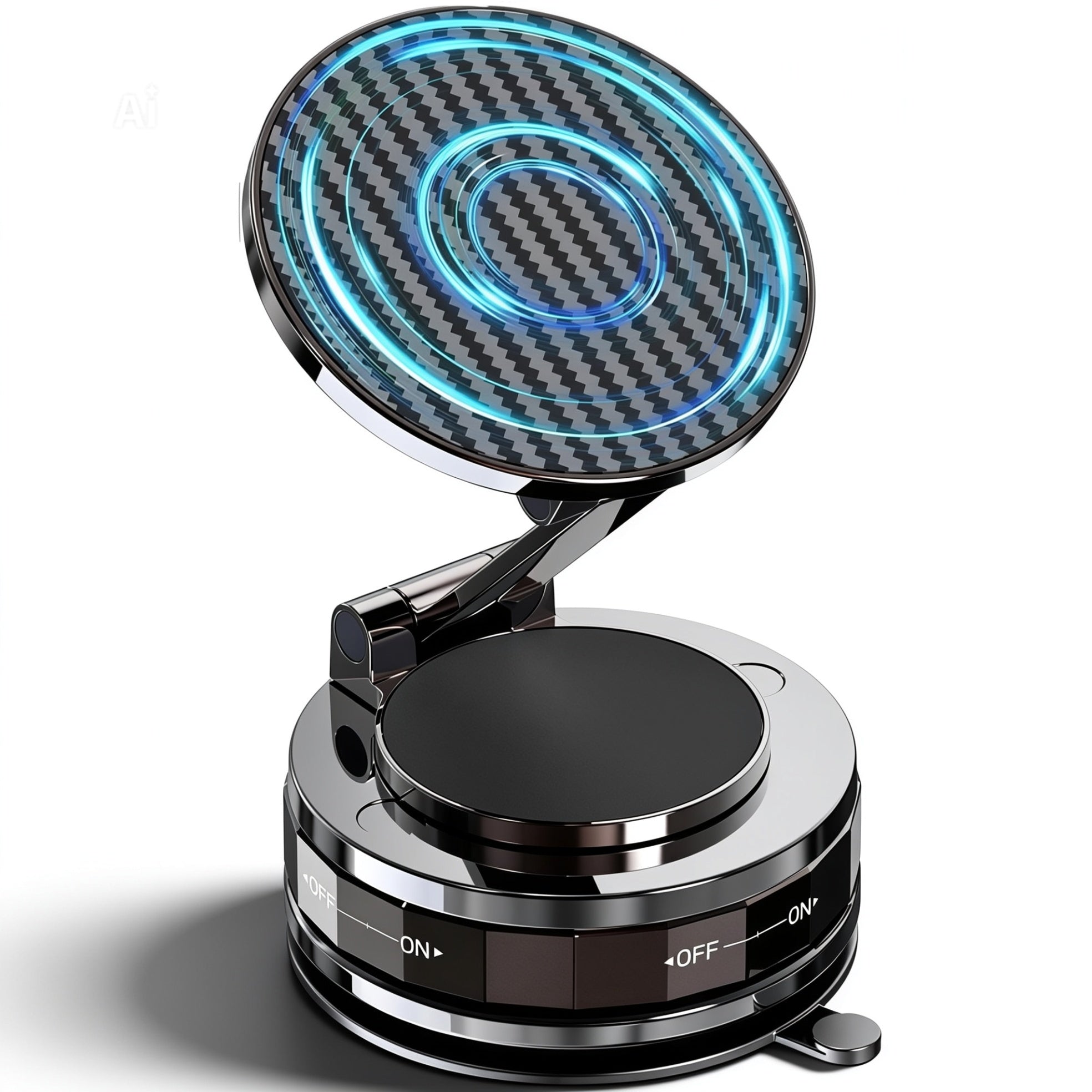 f30dream Track Edition Black 360° adjustable magnetic car phone holder with vacuum suction dashboard mount