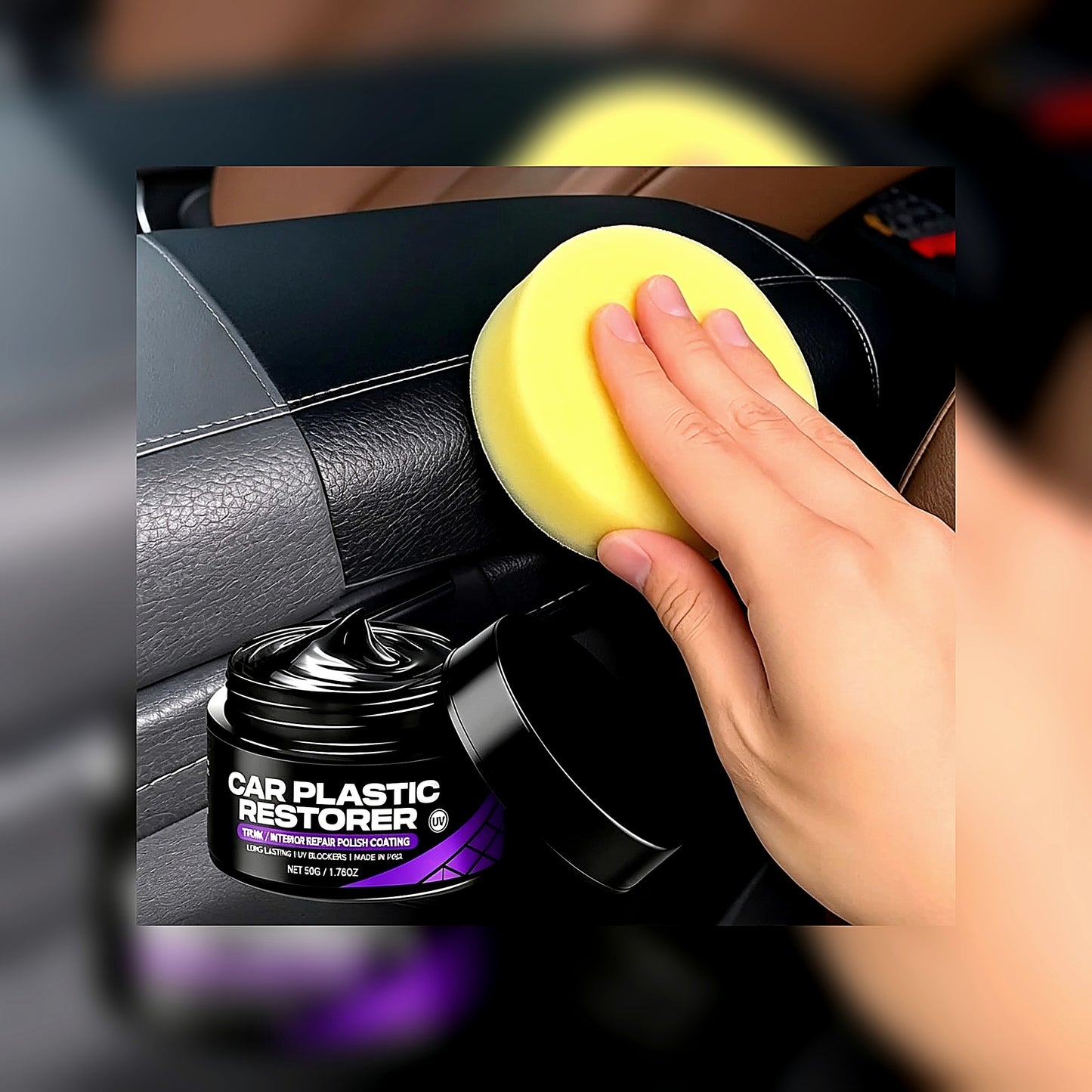 Car Plastic Restorer – Back to Black Renewal Coating